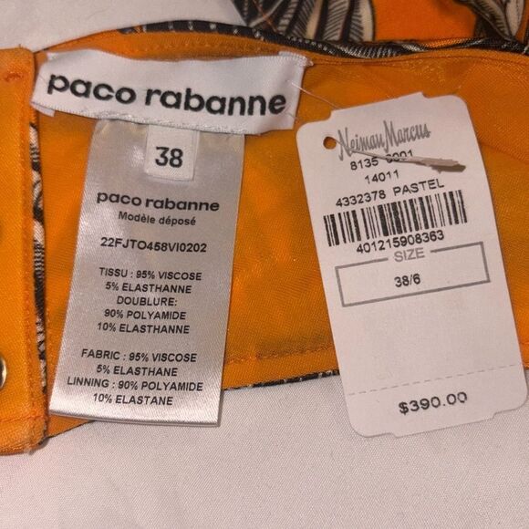 Paco Rabanne Floral Halter Crop Top size 6 NWT $395 - Picture 7 of 11